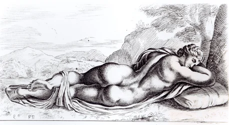 Hermafrodiet in de Borghese-tuinen, ca. 1653
