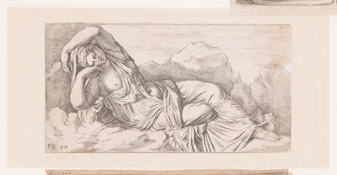 Standbeeld van liggende Cleopatra