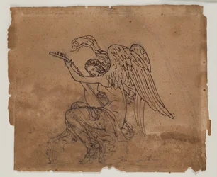Allegorische figuur met luit, ca. 1825