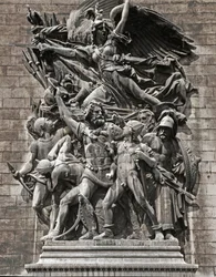 Vertrek van de vrijwilligers van 1792 of La Marseillaise (stenen reliëf)