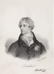 Portret van Armand Emmanuel du Plessis, hertog van Richelieu, 1820s