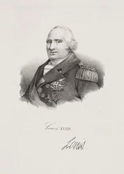Portret van koning Lodewijk XVIII