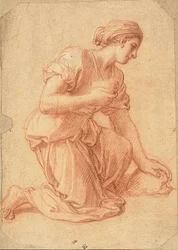 Knielende vrouw