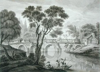 Ontwerp voor een Vervallen Brug voor de Tuin bij Syon House, gepubliceerd 1778