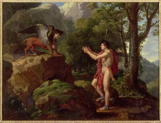 Oedipus en de Sfinx, ca. 1806-08