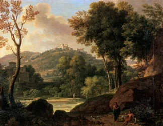 Het platteland rond Florence, Italië, laat 18e begin 19e eeuw