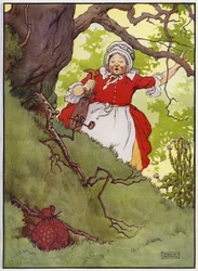 Illustratie voor Old Dame Trot And Her Pig
