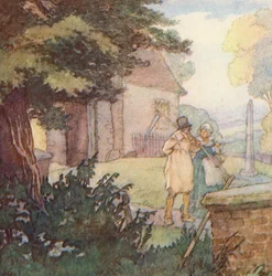 Illustratie voor The Scholar-Gipsy door Matthew Arnold