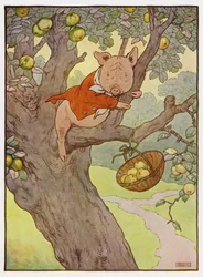 Illustratie voor De drie kleine biggetjes