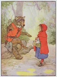 Roodkapje en de Wolf, illustratie uit 