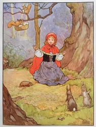 Roodkapje, illustratie uit 