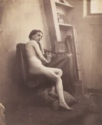 [Vrouwelijk naakt in studio], 1856-59