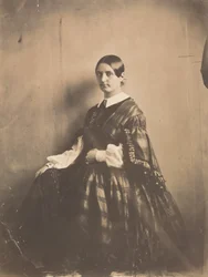 Portret van een vrouw,c. 1850 (foto)