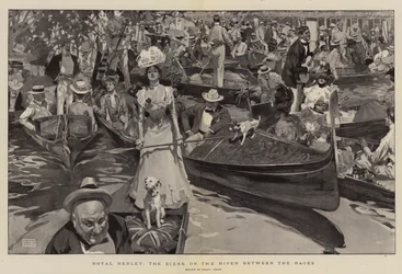 Koninklijk Henley, het Tafereel op de Rivier tussen de Races