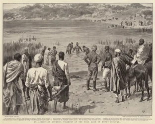Een Abessijnse Lourdes, pelgrims bij het Heilige Meer op de berg Zouquala