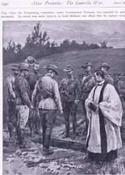 Eed van wraak, illustratie uit Na Pretoria: De Guerrillaoorlog, 1902