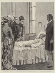 De Prins en Prinses van Wales openen het Marylebone Ziekenhuis in Notting-Hill, de Prinses bezoekt de Patiënten