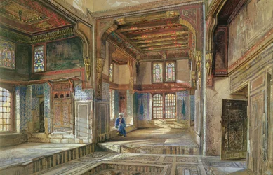 Het huis van Moufti Sheikh el Mahadi, Caïro, 1873