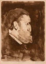 Karikatuur van William Gedney Bunce