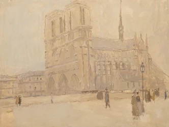 Notre Dame in de winter