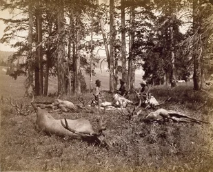 Elk Jagers, Yellowstone, c.1880