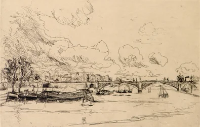Aan de oever van het kanaal, Charenton, Parijs