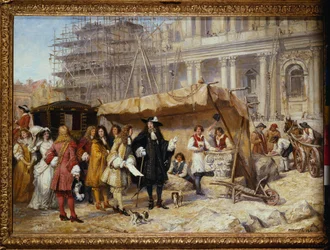 Karel II en Wren bij St. Paul