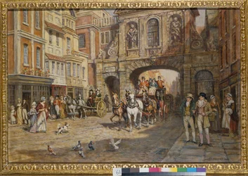 De Royal Mail passeert Temple Bar