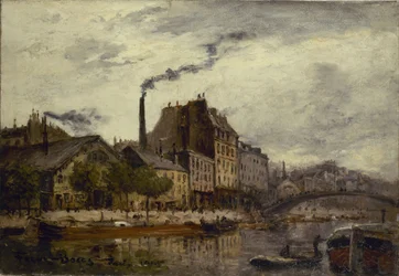 De kade van Valmy, 1905
