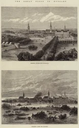 De grote overstroming in Hongarije