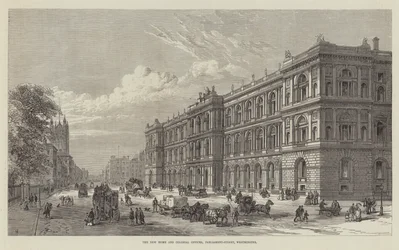 Het Nieuwe Huis en Koloniale Kantoren, Parliament-Street, Westminster