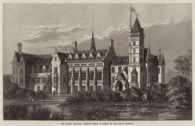 Het zeemansweeshuis, Liverpool, geopend op dinsdag door de hertog van Edinburgh