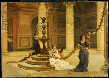 De ochtend van het festival - Centraal Italië, 1876