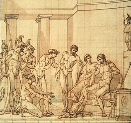 De Jonge Pyrrhus voor Glaucias