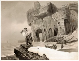 Bereneiland uit Voyages en Scandinavie, en Laponie, au Spitzberg et aux Feroe, uitgegeven 1852