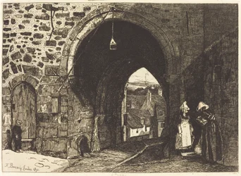 De poort van St. Malo in Dinan