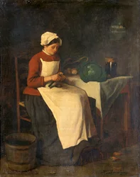 De jonge huisvrouw, ca. 1855