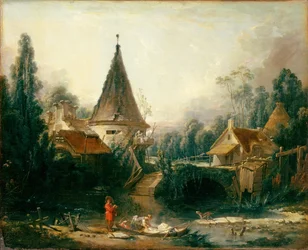 Frans: Paysage près de Beauvais Landschap bij Beauvais