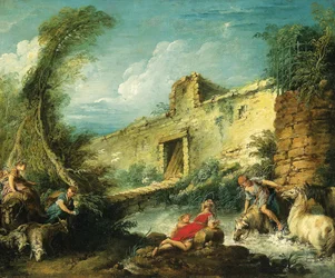 De oversteek van de rivier