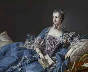 Portret van de Markiezin de Pompadour 1721-1764, ca 1758