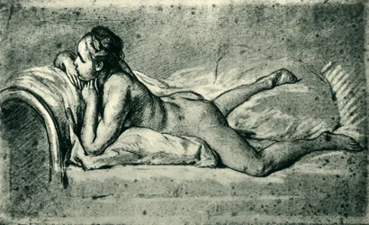 Liggend vrouwelijk naakt, 1751, 1943