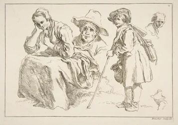 Blad met Schetsen, 1753