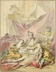 De pasja in zijn harem, ca. 1735-1739