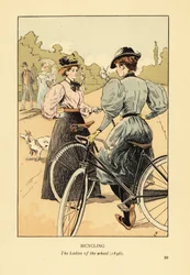 Fietsen, de dames van het wiel in 1896