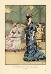 De schaatsbaan in de Bal Bullier in 1876