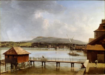 In de oude haven van Genève