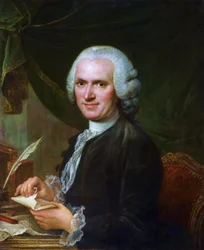 Portret van Jean-Jacques Rousseau (1712-1778) door François Guérin.