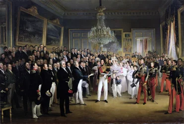 De Kamer van Afgevaardigden in het Palais Royal Roept de Hertog van Orleans op, 7 augustus 1830