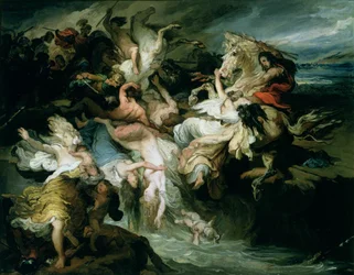 De Nederlaag van de Teutonen en de Cimbri door Gaius Marius (c.157-86 v.Chr.)