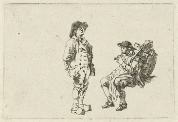 Boer en pijprokende man